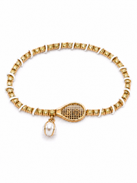 TOPSPIN Desert Diamond Tennis Bracelet / Chalk White