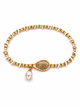TOPSPIN Desert Diamond Tennis Bracelet / Chalk White