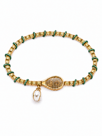 TOPSPIN Desert Diamond Tennis Bracelet / Grass Green