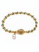 TOPSPIN Desert Diamond Tennis Bracelet / Grass Green