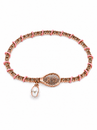 TOPSPIN Desert Diamond Tennis Bracelet / Bijules Pink