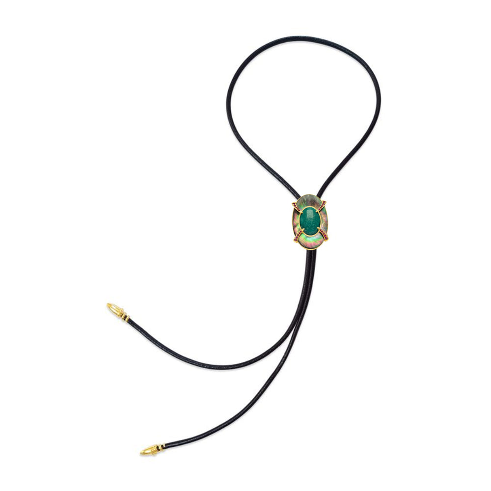 Compass Bolo Brooch Tie