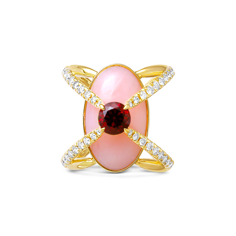 Compass Ring- La Vie en Rose