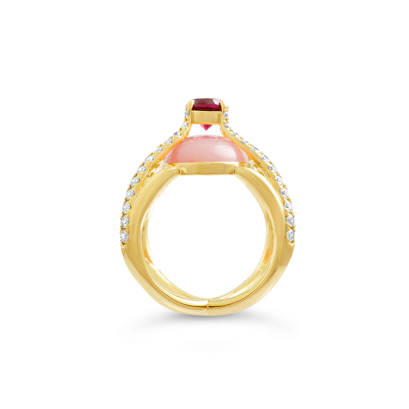 Compass Ring- La Vie en Rose