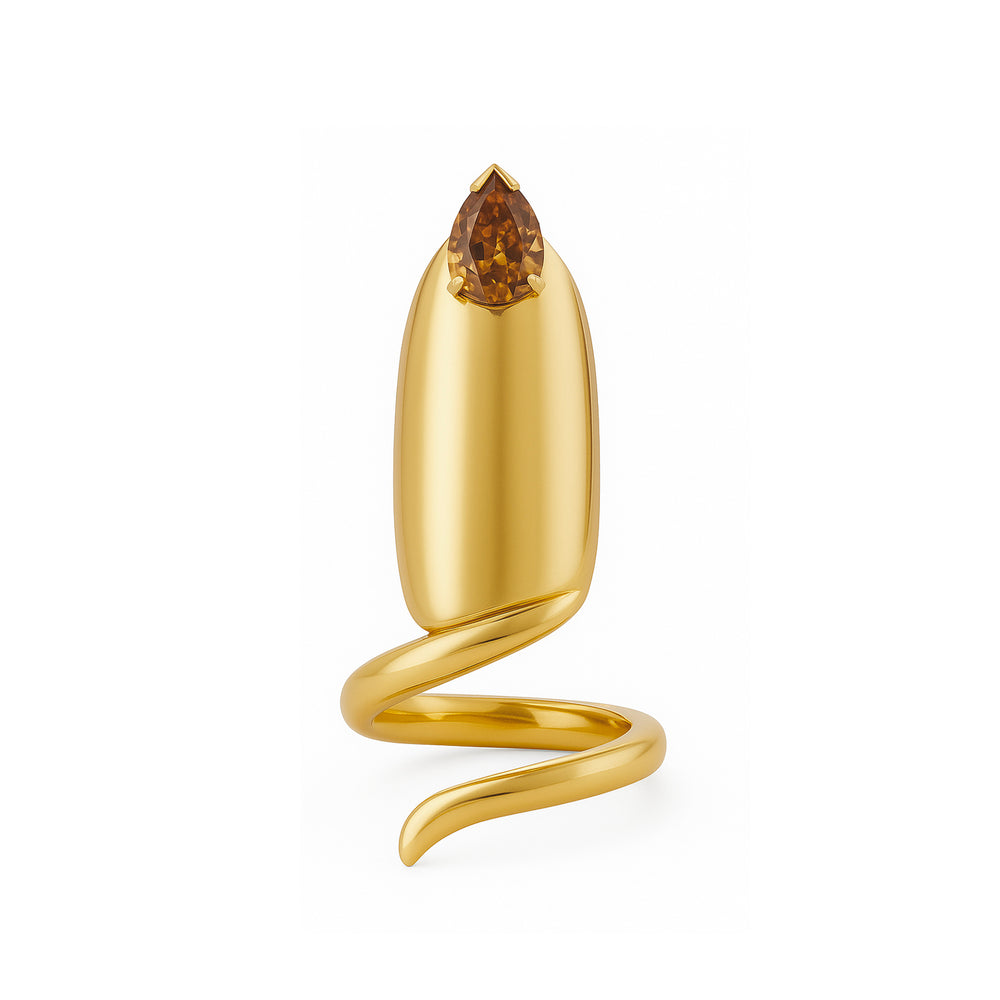 Desert Diamondback French Tip Nail Ring©