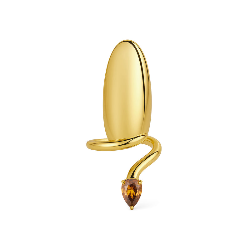 Desert Diamondback Serpent Nail Ring©