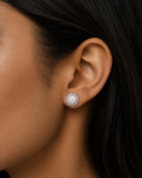 Diamond Halo Studs