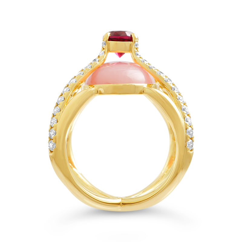 Compass Ring- La Vie en Rose