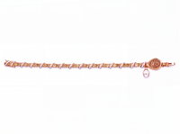 TOPSPIN Desert Diamond Tennis Bracelet / Chalk White/ Rose Gold