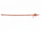 TOPSPIN Desert Diamond Tennis Bracelet / Chalk White/ Rose Gold