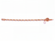TOPSPIN Desert Diamond Tennis Bracelet / Chalk White/ Rose Gold