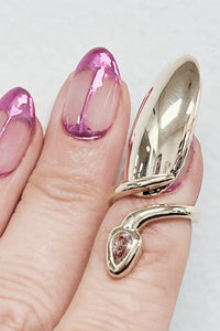 Desert Diamondback Serpent Nail Ring©