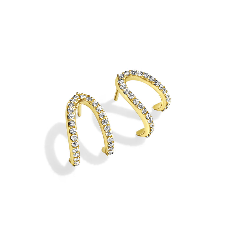 Fine Verge Pave Studs