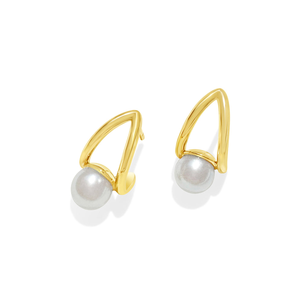 Verge Studs W/ Pearls