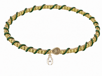 TOPSPIN Desert Diamond Rivière Necklace / Grass Green