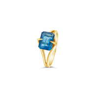 Bridge Ring and Blue Topaz