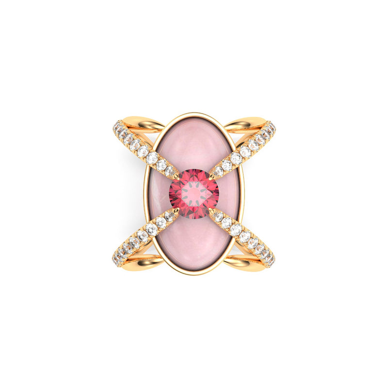 Compass Ring- La Vie en Rose