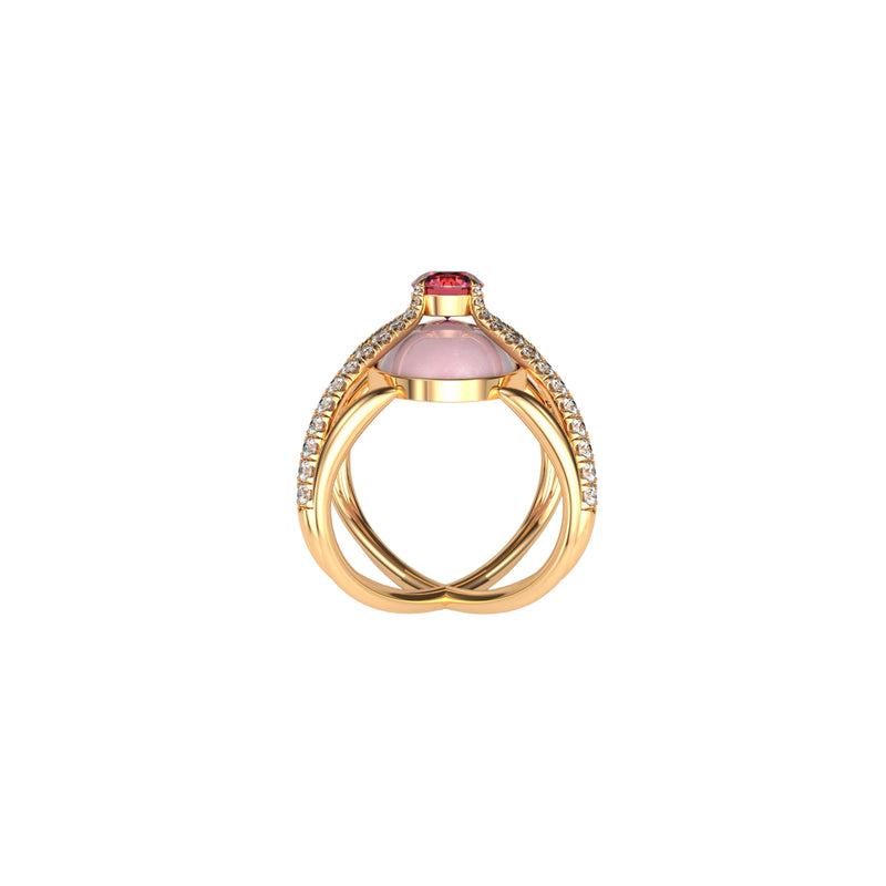 Compass Ring- La Vie en Rose