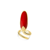 Fine Pinkie Enailmel Ring© in Cherry Red