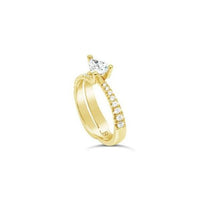 Prometheus Diamond Three Prong Engagement Ring