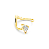Shield Diamond V Ring