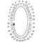 Iced Double Open Cap Bar + Gem