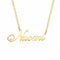 Scripted Nameplate Necklace